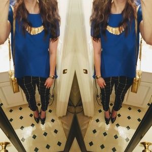 Lulu's high low split back top